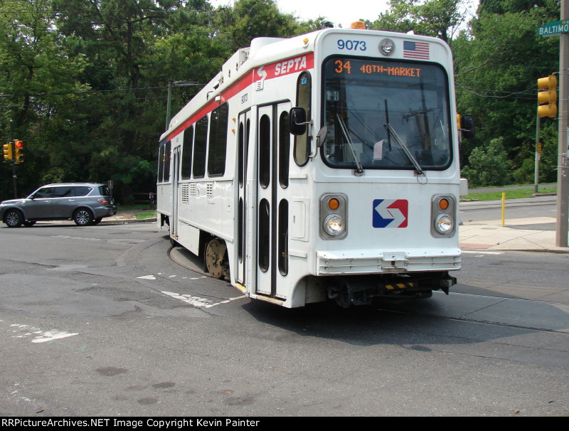 Turning onto Baltimore Ave.